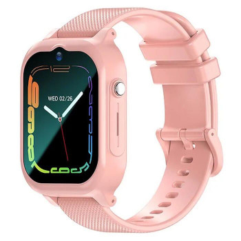 iWear Z01 Pro 4G LTE SIM / GPS LBS WiFi izsekošanas IPX7 bērnu pulkstenis un tālrunis ar HD kameru, rozā