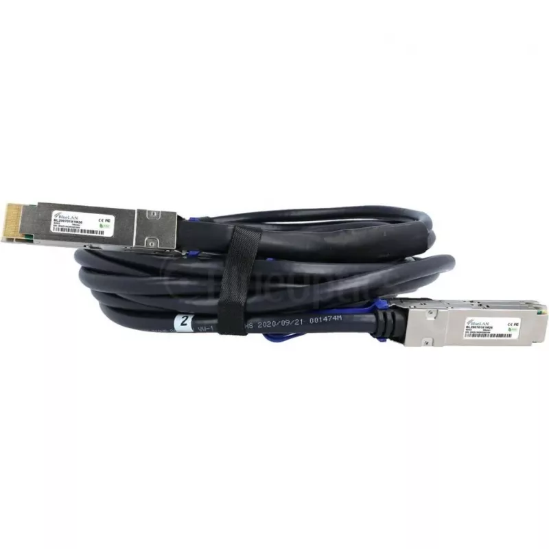 BlueLAN QSFP-DD uz 2x QSFP56 400G sadalošais DAC kabelis, 1 m, saderīgs ar Juniper 720-128728