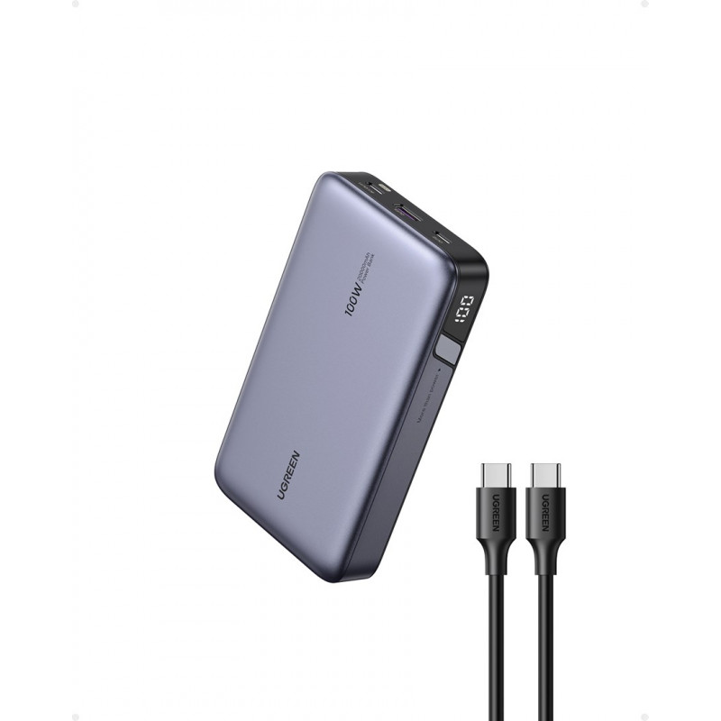 Ugreen PB720 ārējais akumulators 20000 mAh, pelēks