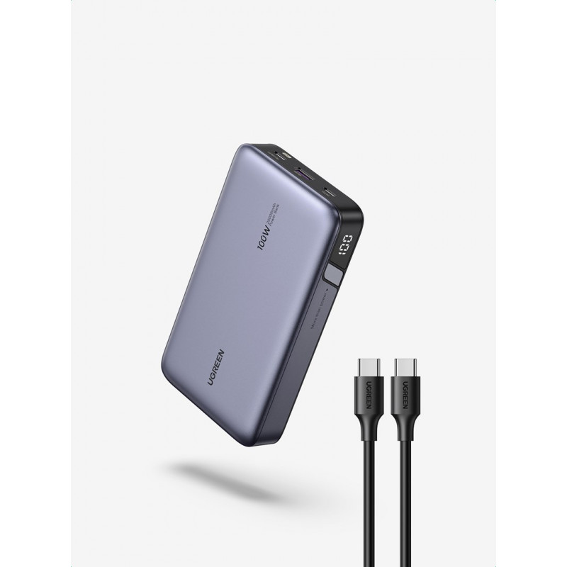 Ugreen PB720 ārējais akumulators 20000 mAh, pelēks