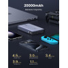 Ugreen PB720 ārējais akumulators 20000 mAh, pelēks