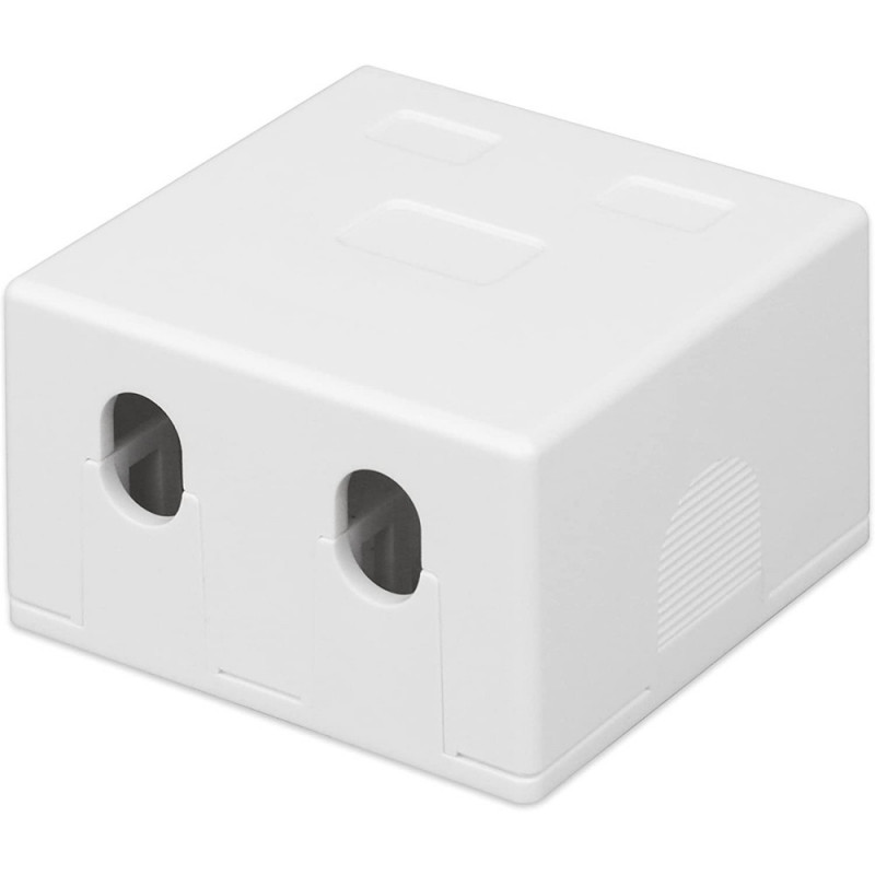 Techly 366310 Virsmas montāžas kārba 2 Keystone moduļiem RJ45 vai RJ11/12