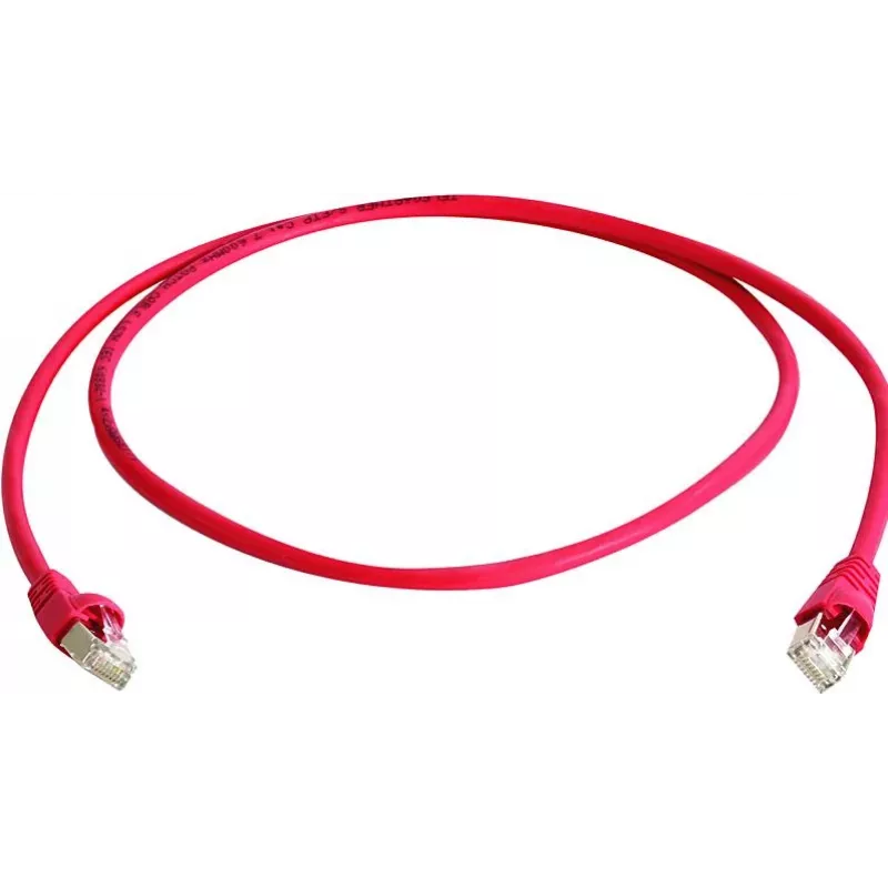 Telegärtner Cat6a S/FTP savienojuma kabelis, 4 m, sarkans