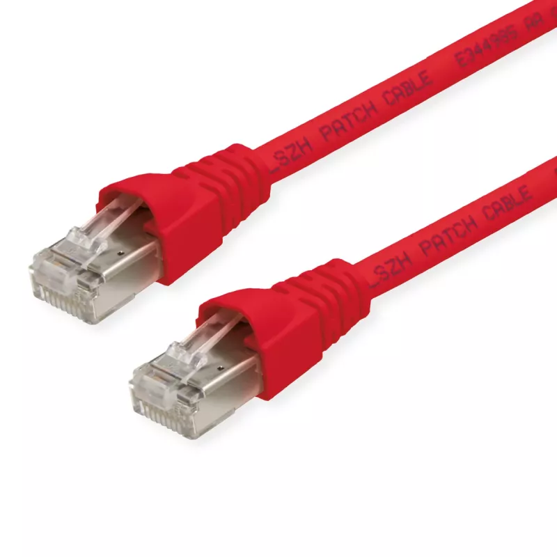 Telegärtner Cat6a S/FTP savienojuma kabelis, 4 m, sarkans