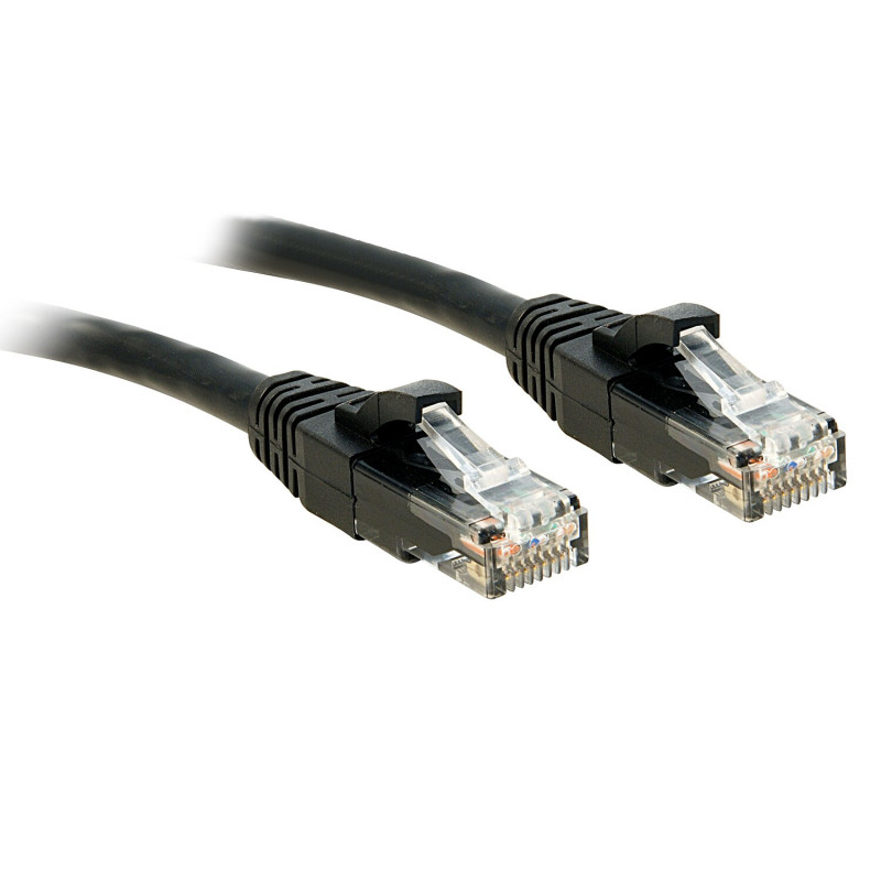 Lindy Cat6 U/UTP savienojuma kabelis RJ45, 7,5 m, melns