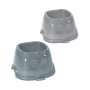 Stefanplast barības bļoda Break 9 0.7L 19x19x11cm dažādās krāsās pelēka/zila