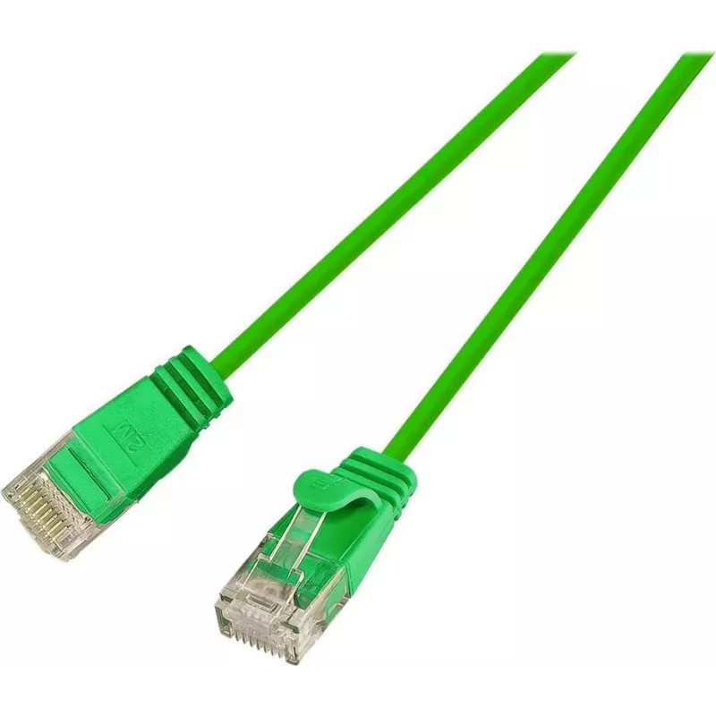 Wirewin Slim Cat6 U/UTP savienojuma kabelis, 2 m, zaļš