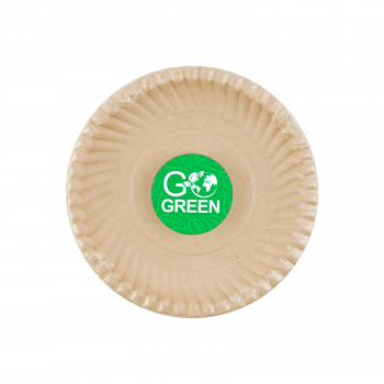 Gogreen Go Green kompostējami cukurniedru šķīvji Ø15 cm, 10 gab.