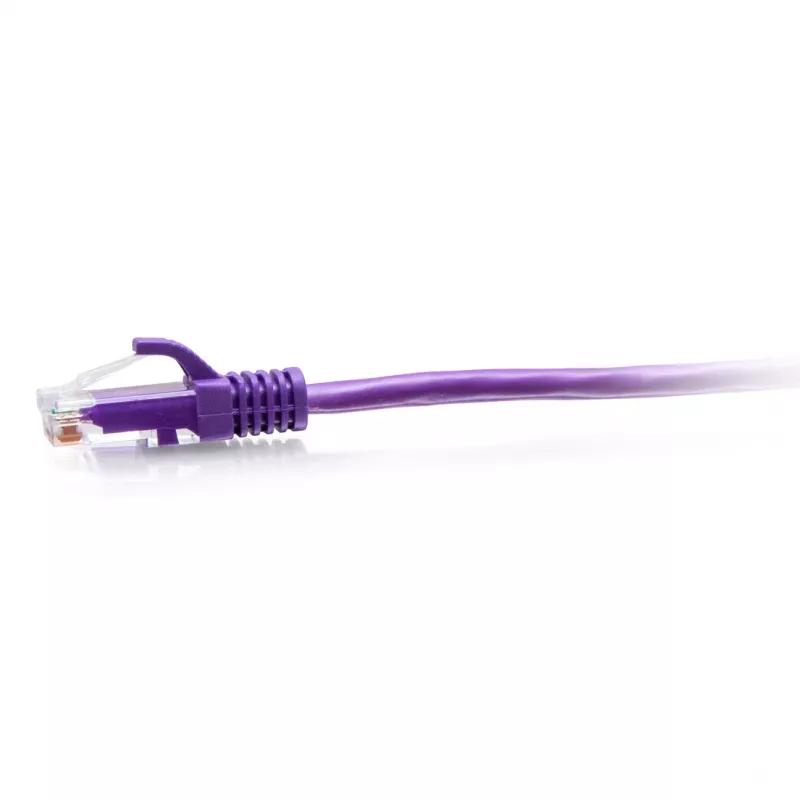 C2G Cat6a slaids savienojuma kabelis 28AWG, 1,5 m (5 pēdas), violets (30190)