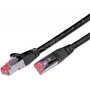 Wirewin Cat6 S/FTP savienojuma kabelis, 1,5 m, melns