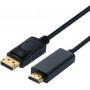 Secomp STANDARD DisplayPort kabelis, 2 m, melns (11.55.3676)
