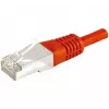 Exertis Connect Cat6a F/UTP savienojuma kabelis RJ45 ar slaidu uzmavu, 2 m, sarkans (859535)