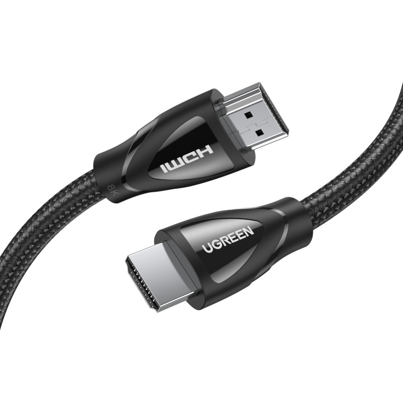 Ugreen HD140 īpaši ātrgaitas HDMI 2.1 kabelis, 3 m, 8K, melns