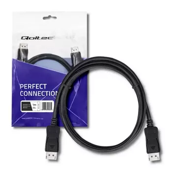 Qoltec DisplayPort 1.4 kabelis, spraudnis–spraudnis, 8K, 1 m (50585)
