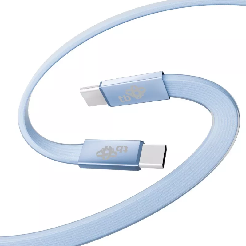TB USB 2.0 kabelis USB-C uz USB-C, 1 m, 60 W, zils