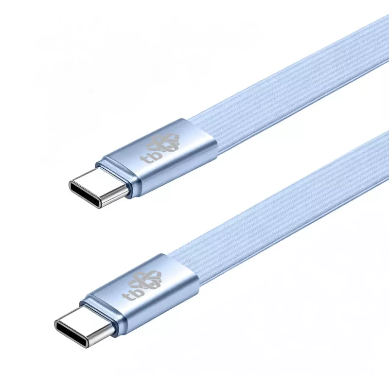 TB USB 2.0 kabelis USB-C uz USB-C, 1 m, 60 W, zils