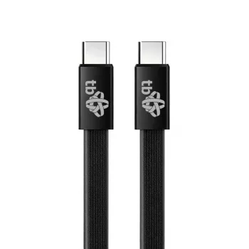 TB USB 2.0 kabelis USB-C uz USB-C, 1 m, 60 W, melns