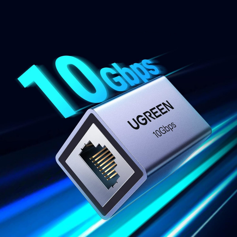 Ugreen NW261 RJ45 Ethernet pagarinātāja savienotājs, 10 Gbps (NW261-15117)