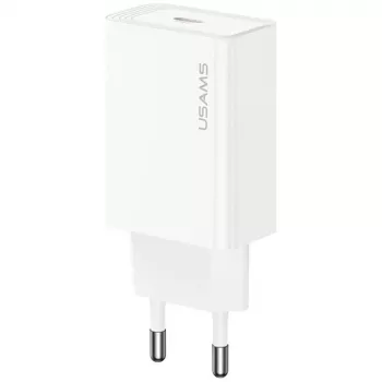 Usams lādētājs T69 20W USB-C balts