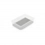 KIS Box Sistemo Organizer 7 22,5 x 15,5 x 5 cm caurspīdīgs/gaiši pelēks