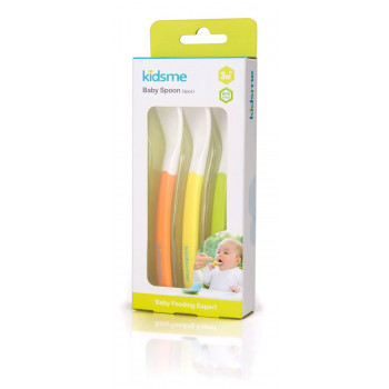 Kidsme karotīšu komplekts (3 gab.), oranžs, dzeltens, zaļš, no 3 mēnešiem