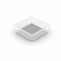 KIS Box Sistemo Organizer 6 15 x 15 x 5 cm caurspīdīgs/gaiši pelēks