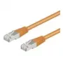Goobay Cat5e F/UTP savienojuma kabelis RJ45, 1 m, oranžs