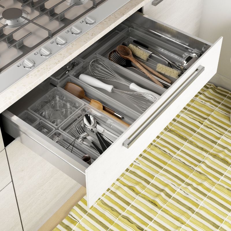 KIS Box Sistemo Organizer 2 15 x 7,5 x 5 cm caurspīdīgs/gaiši pelēks