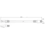 Lanberg Cat6 F/UTP savienojuma kabelis RJ45, 2 m, balts