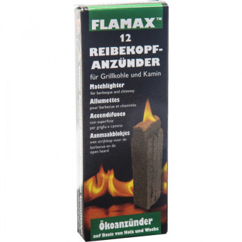 Flamax ekoloģiskie aizdedzināšanas kubi/sērkociņi 12 gab.