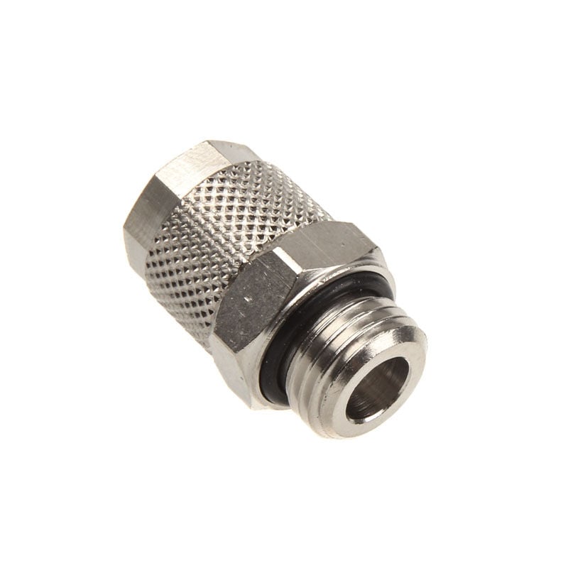 Innovatek savienojums taisns G1/4 collu iekšējā vītne uz 10/8mm - sudraba