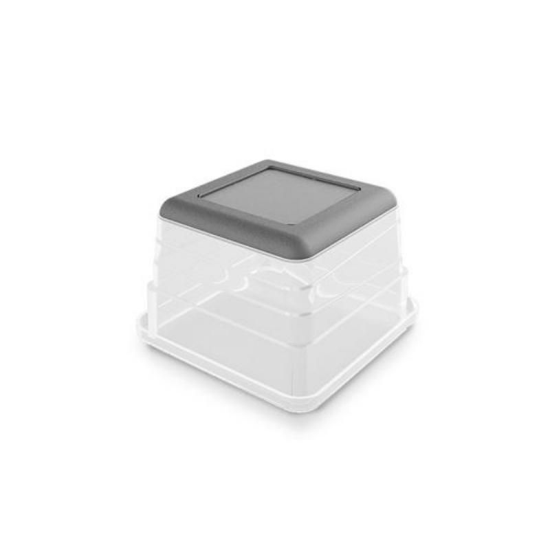 KIS Box Sistemo Organizer 1 7,5 x 7,5 x 5 cm caurspīdīgs/gaiši pelēks