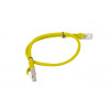 Lanberg Cat6 U/UTP savienojuma kabelis RJ45, 0,5 m, dzeltens