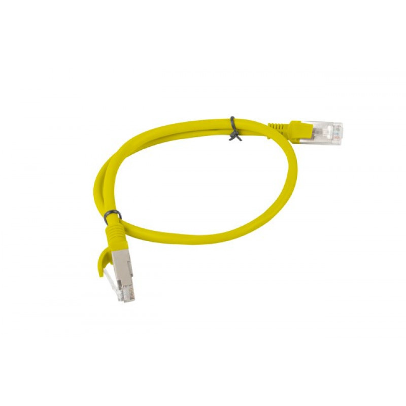 Lanberg Cat6 U/UTP savienojuma kabelis RJ45, 0,5 m, dzeltens