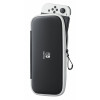 Nintendo Switch maciņš un ekrāna aizsargplēve (melns/balts)