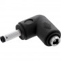 InLine® līdzstrāvas adapteris, 4.0 x 1.7 mm, spraudnis/ligzda, leņķveida, melns