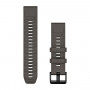 Garmin QuickFit 22 pulksteņu siksnas, Pebble Grey silikona [010-14559-00]