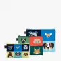 LOQI Stephen Cheetham somiņu komplekts – Dogs & Cats (3 gab.)