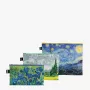 LOQI Vincent Van Gogh somiņu komplekts – Zvaigžņotā nakts, Kviešu lauks, Īrisi (3 gab.)