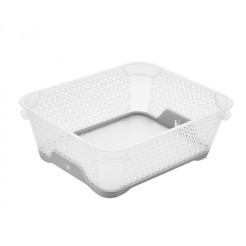 Keeeper Jonas Mini grozs A6 ar pretizslīdēšanas pārklājumu, 20x16x7 cm, caurspīdīgs/pelēks