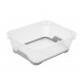 Keeeper Jonas Mini grozs A6 ar pretizslīdēšanas pārklājumu, 20x16x7 cm, caurspīdīgs/pelēks