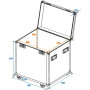 Roadinger universāla transportēšanas kaste (Tour Case), 60 cm, ar riteņiem, Pro (30126416)