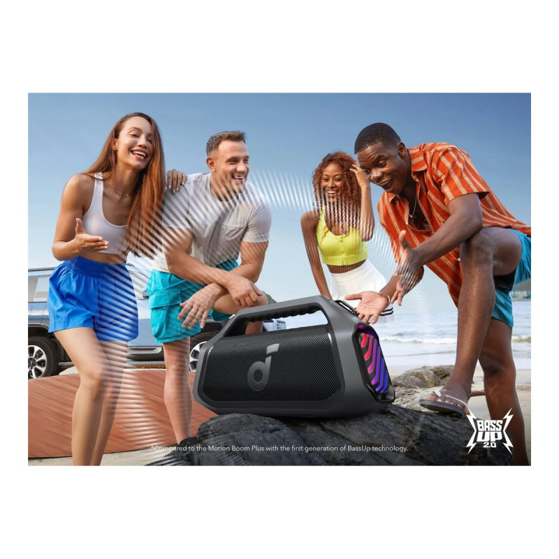 Anker Soundcore Boom 2 Plus A3134 Bluetooth skaļrunis, melns