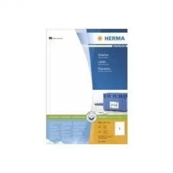 HERMA Premium - Pastāvīgi pašlīmējošas, matētas laminēta papīra etiķetes - baltas - 297 x 200 mm - 100 etiķete(s) (100 loksnes x 1)