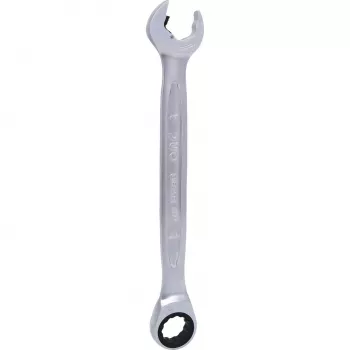 KS TOOLS DUO GEARplus kombinētā uzgriežņu atslēga ar atvērto galu un sprūdrata funkciju 17 mm