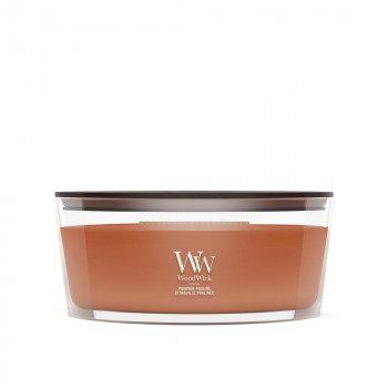 WoodWick Pumpkin Praline Ellipse smaržīga svece 453,6g