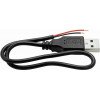 Omnitronic USB-A uz 2x atvērtiem kabeļa galiem kabelis, 30 cm (30222100)