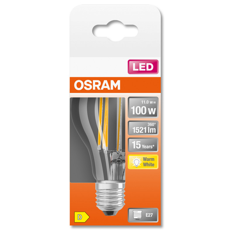 Osram LED spuldze 11 W silti balta