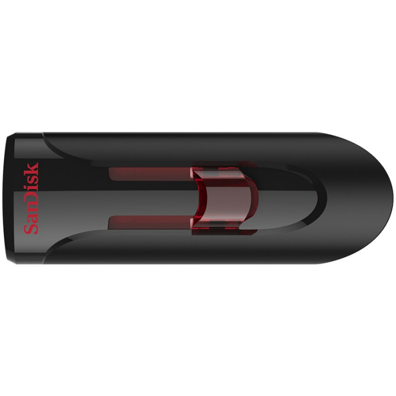 SanDisk Cruzer Glide 3.0 64GB USB 3.2 Gen 1 zibatmiņas disks, melns
