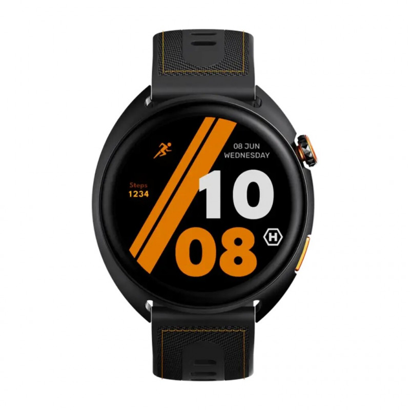 Hammer Ventus PRO viedpulkstenis, GPS, 1,43 inch AMOLED, ūdensizturīgs, melns